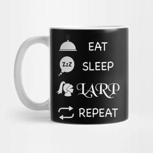 Eat Sleep LARP Repeat Mug